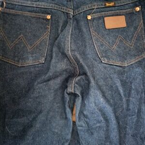 Lot of 3. MWZ Wrangler Originals. Men's Blue Jeans Excellent, Ready To Ride.